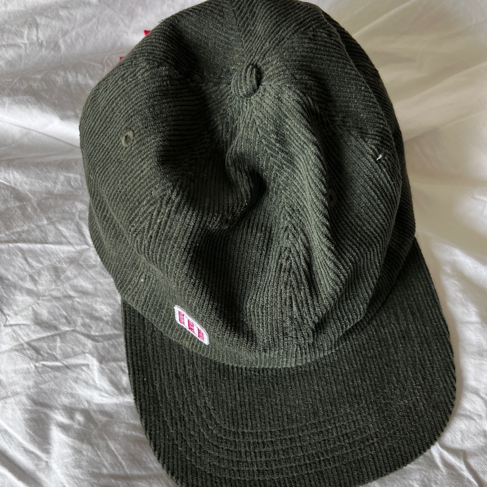 NWT Men's Topo Designs Green Corduroy Hat